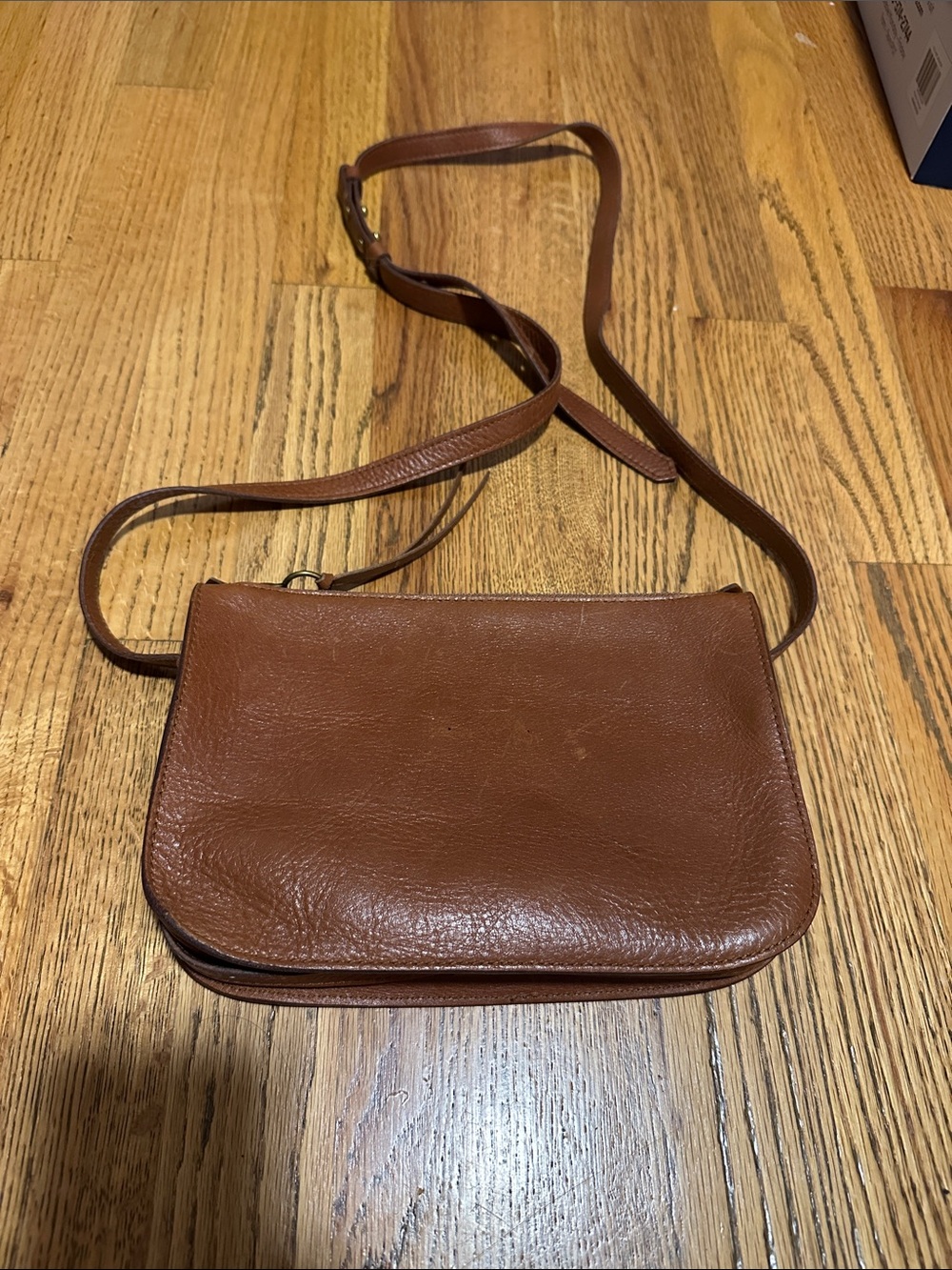 Madewell Classic Brown Leather Crossbody Bag